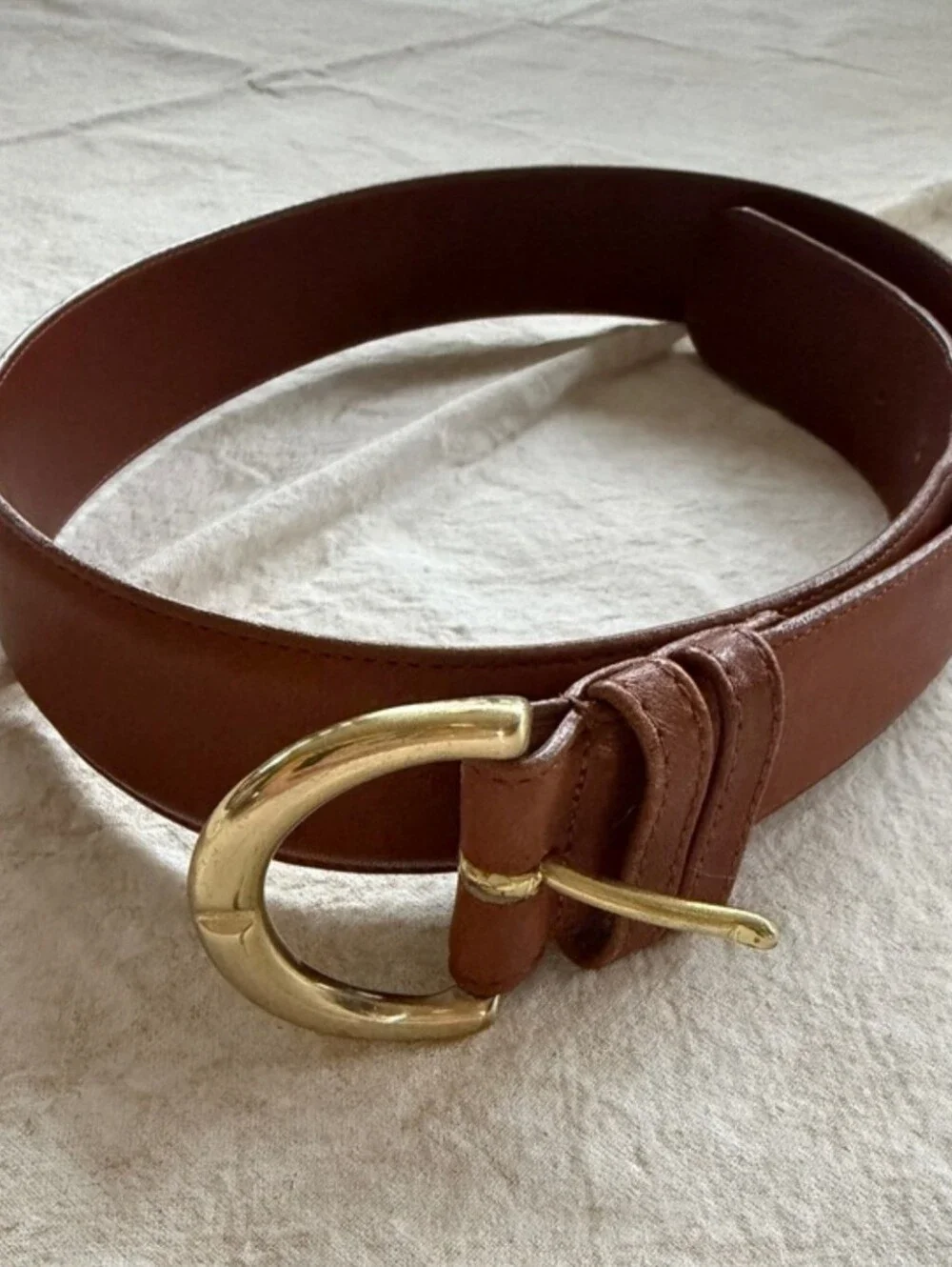 Vintage Coach Belt - British Tan